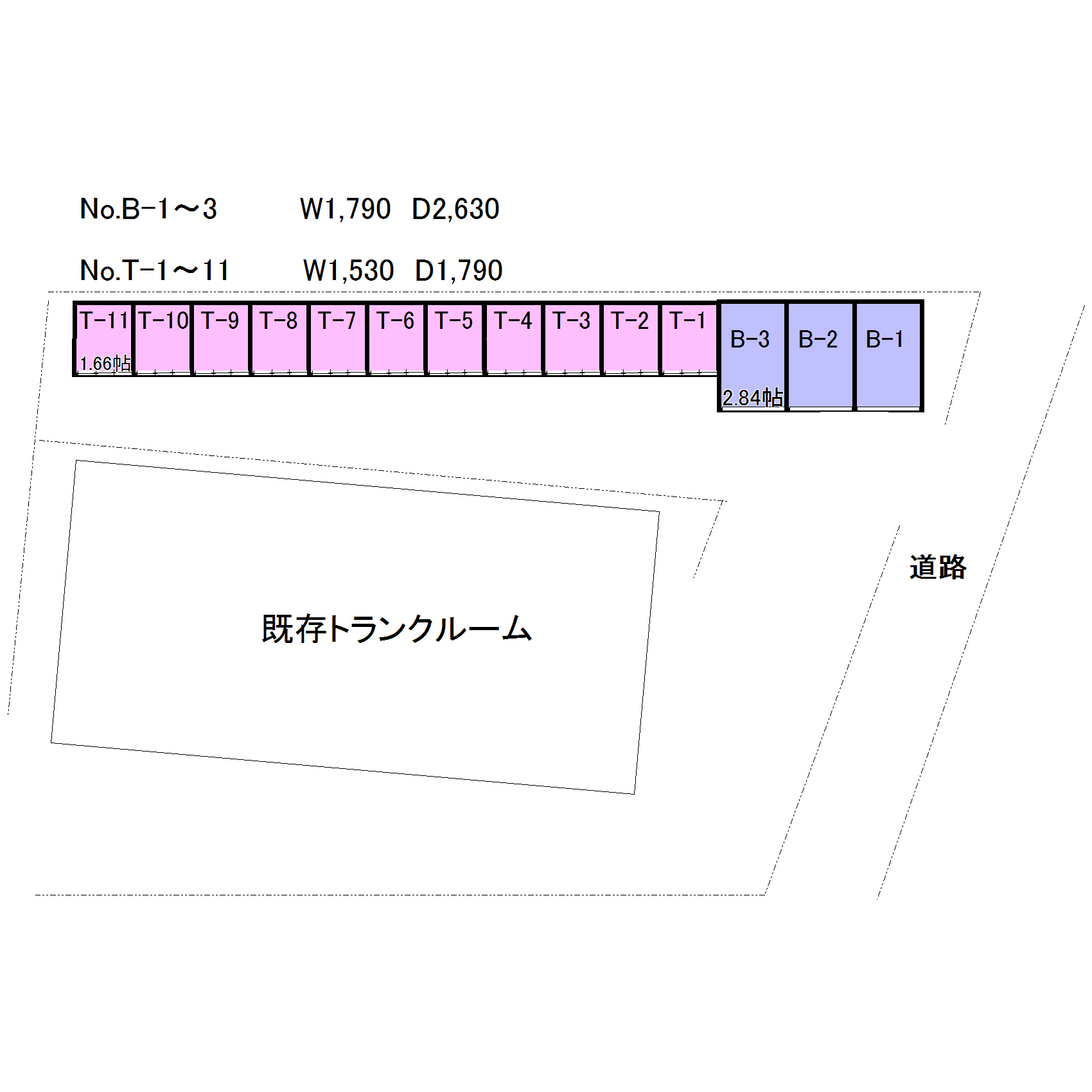 エヌピートランク中里2丁目Ⅱ（レイアウト図）